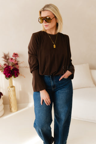 Balloon Shirt Brown