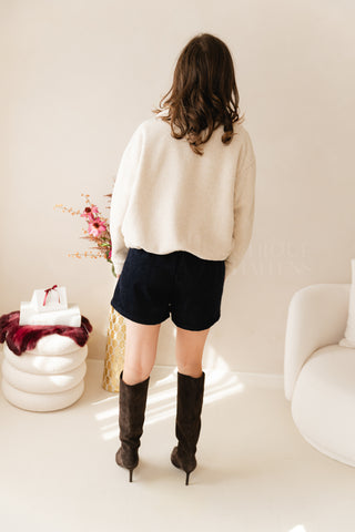 Cosy Fall Bomber Ecru