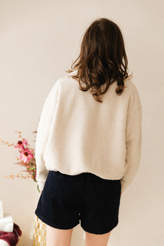 Cosy Fall Bomber Ecru