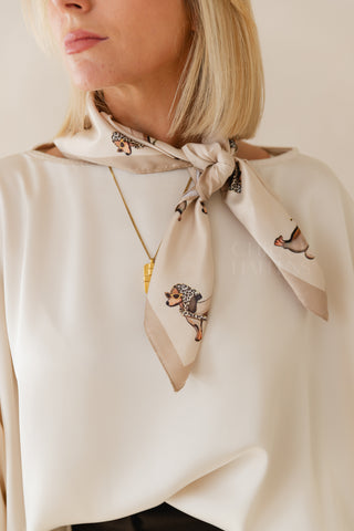 Haute Dog Scarf Ecru