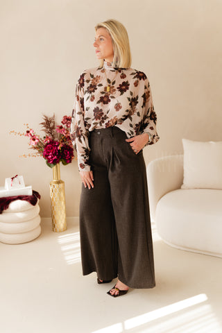 Softly Tailored Trousers Brown