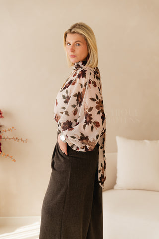 Flower Harmony Blouse Ecru