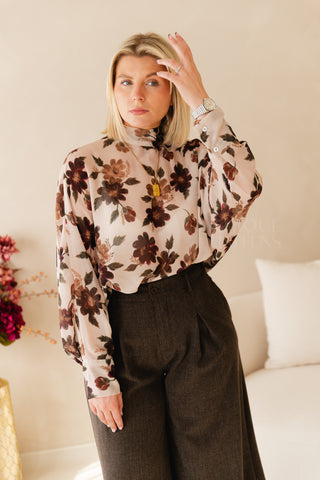 Flower Harmony Blouse Ecru