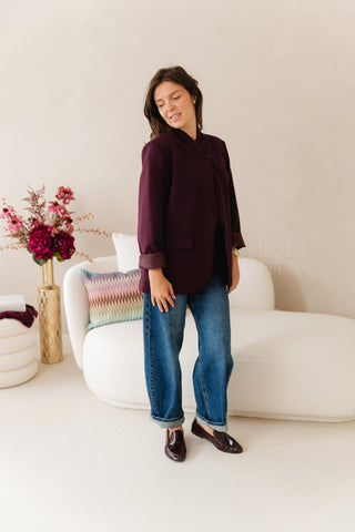 Aubergine Moment Blazer