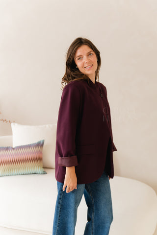 Aubergine Moment Blazer