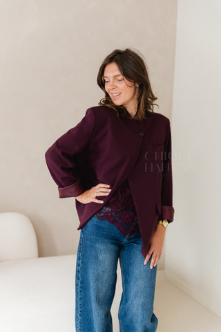 Aubergine Moment Blazer