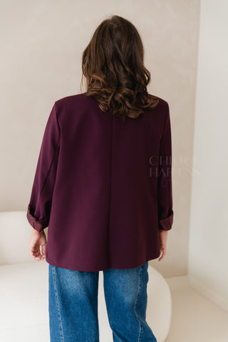Aubergine Moment Blazer