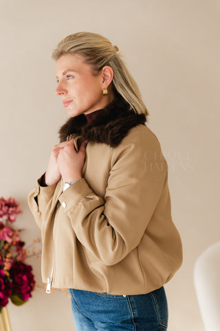 The Cosy Chapter Bomber Beige