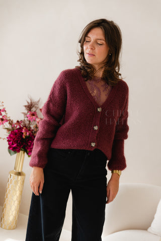 Lacy Top Aubergine