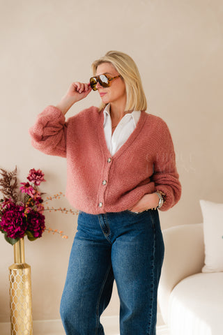 Pure Attraction Cardigan Old Pink