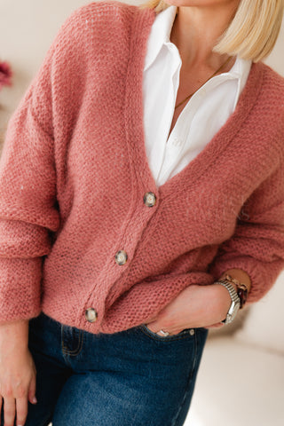 Pure Attraction Cardigan Old Pink