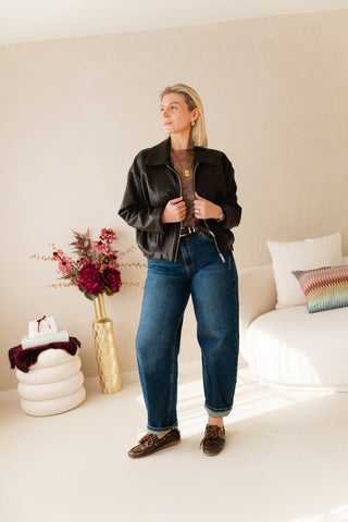 Lacy Top Brown