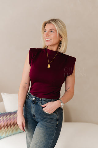 Fitted Shirt Burgundy
