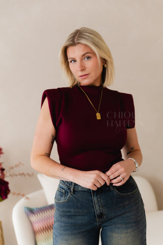 Fitted Shirt Burgundy