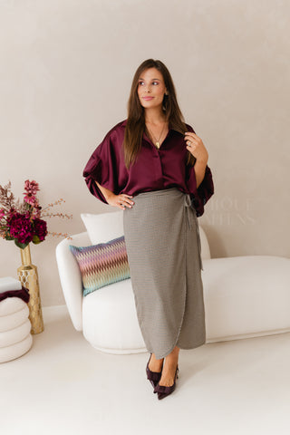 My Radiance Blouse Burgundy