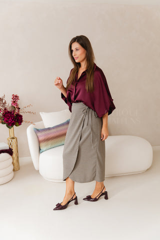 My Radiance Blouse Burgundy