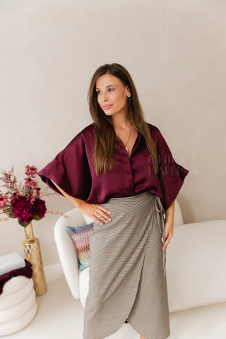 My Radiance Blouse Burgundy