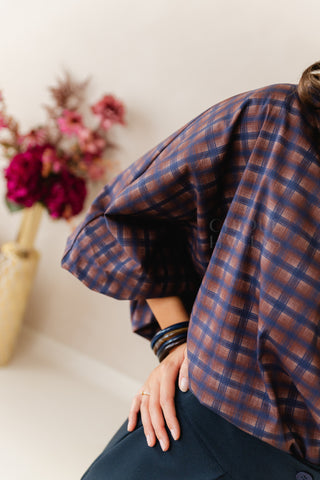 Simply Sophisticated Blouse Navy