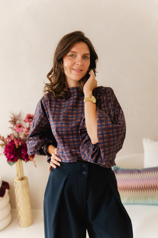 Simply Sophisticated Blouse Navy