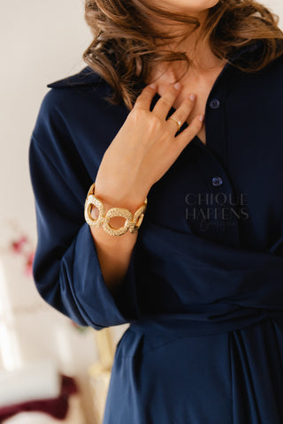 Fall Elegance Dress Navy