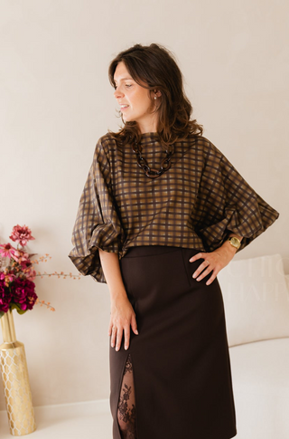 Simply Sophisticated Blouse Brown