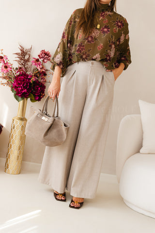 Softly Tailored Trousers Ecru