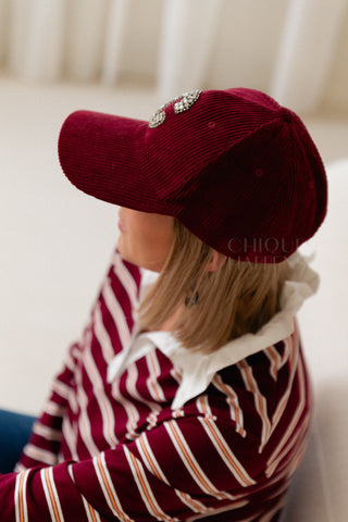 Never Too Late Polo Burgundy