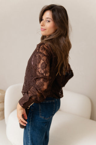 Smart Layers Blouse Brown