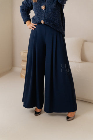 Navy Flow Trousers
