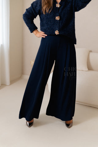 Navy Flow Trousers