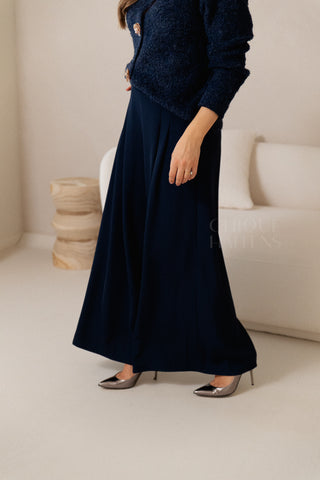 Navy Flow Trousers