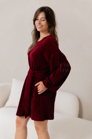 Cosy Moments Dress Burgundy