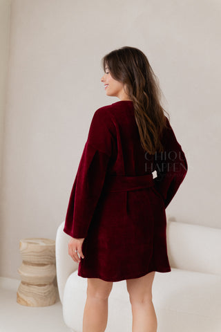 Cosy Moments Dress Burgundy