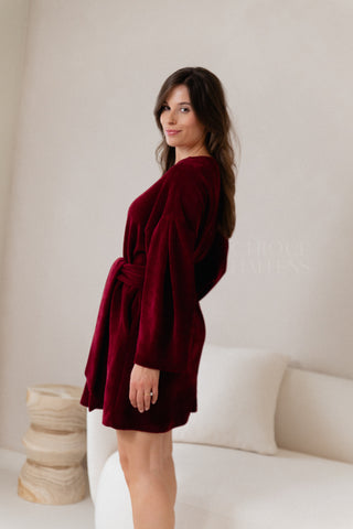 Cosy Moments Dress Burgundy