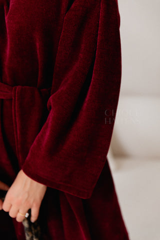 Cosy Moments Dress Burgundy