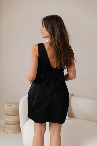 Little Bow Dress Black