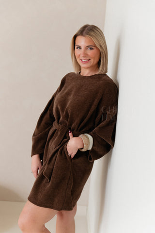 Cosy Moments Dress Brown