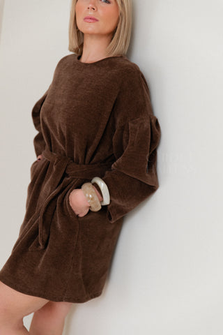 Cosy Moments Dress Brown