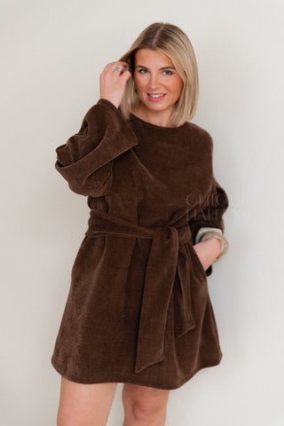 Cosy Moments Dress Brown