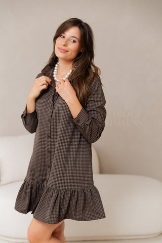Unstoppable Love Dress Brown