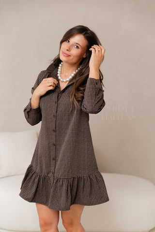 Unstoppable Love Dress Brown