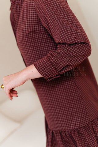 Unstoppable Love Dress Burgundy