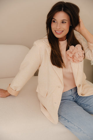Blush Tweed Blazer