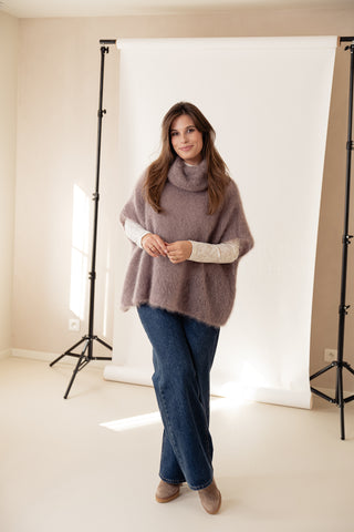 Deluxe Mohair Knit Deep Taupe