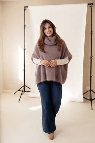 Deluxe Mohair Knit Deep Taupe