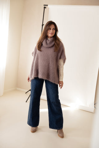 Deluxe Mohair Knit Deep Taupe