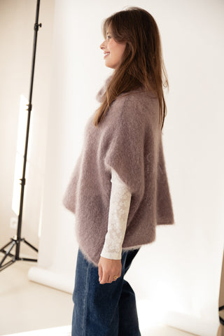 Deluxe Mohair Knit Deep Taupe