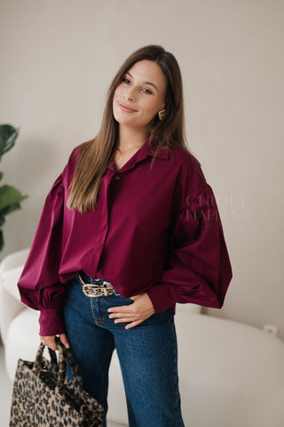 Burgundy Elegance Shirt