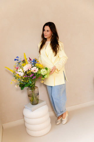 Oversized Blazer Butter Yellow