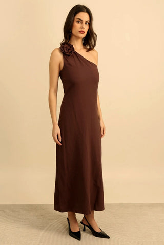 Flower Dress Brown